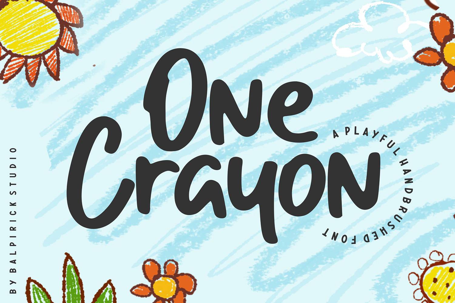 One Crayon Font sample