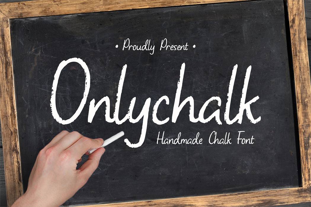 Onlychalk Font sample