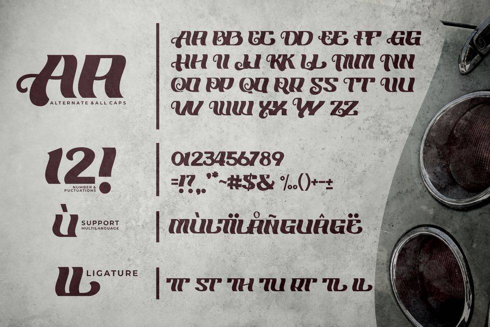 Onthel Font sample