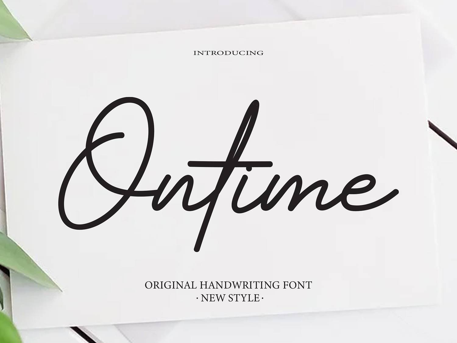 Ontime Font sample