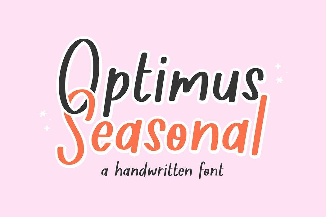 Optimus Seasonal Font sample