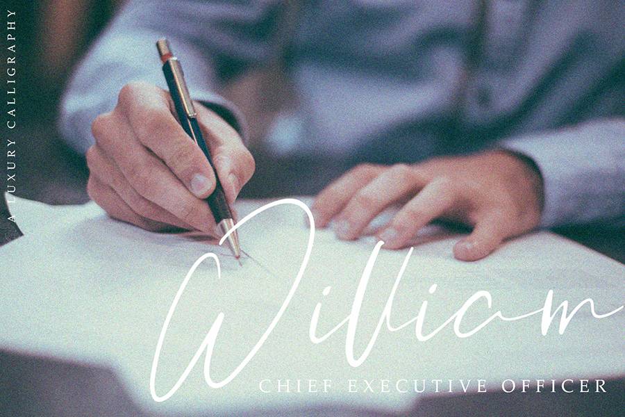 Orchest Luxurious Script Font sample