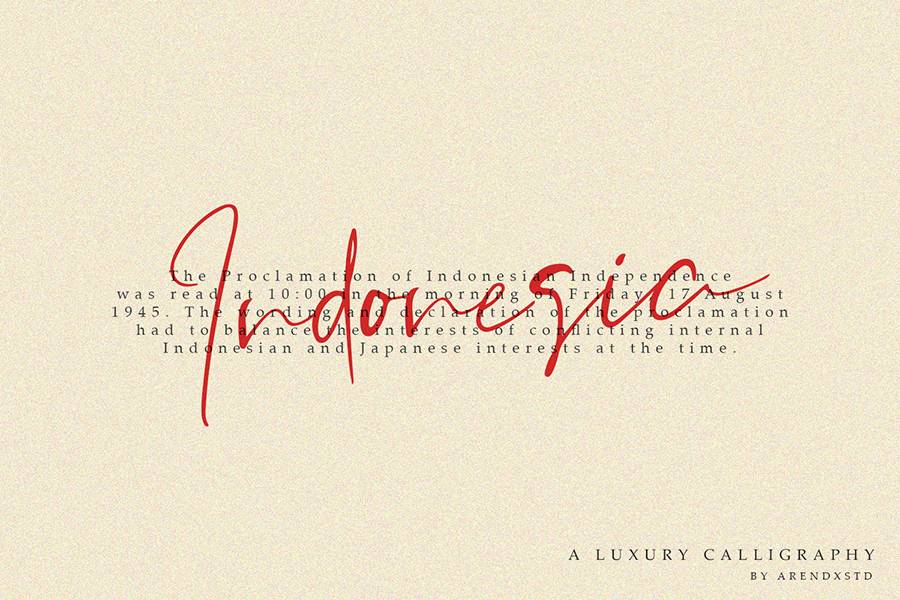 Orchest Luxurious Script Font sample