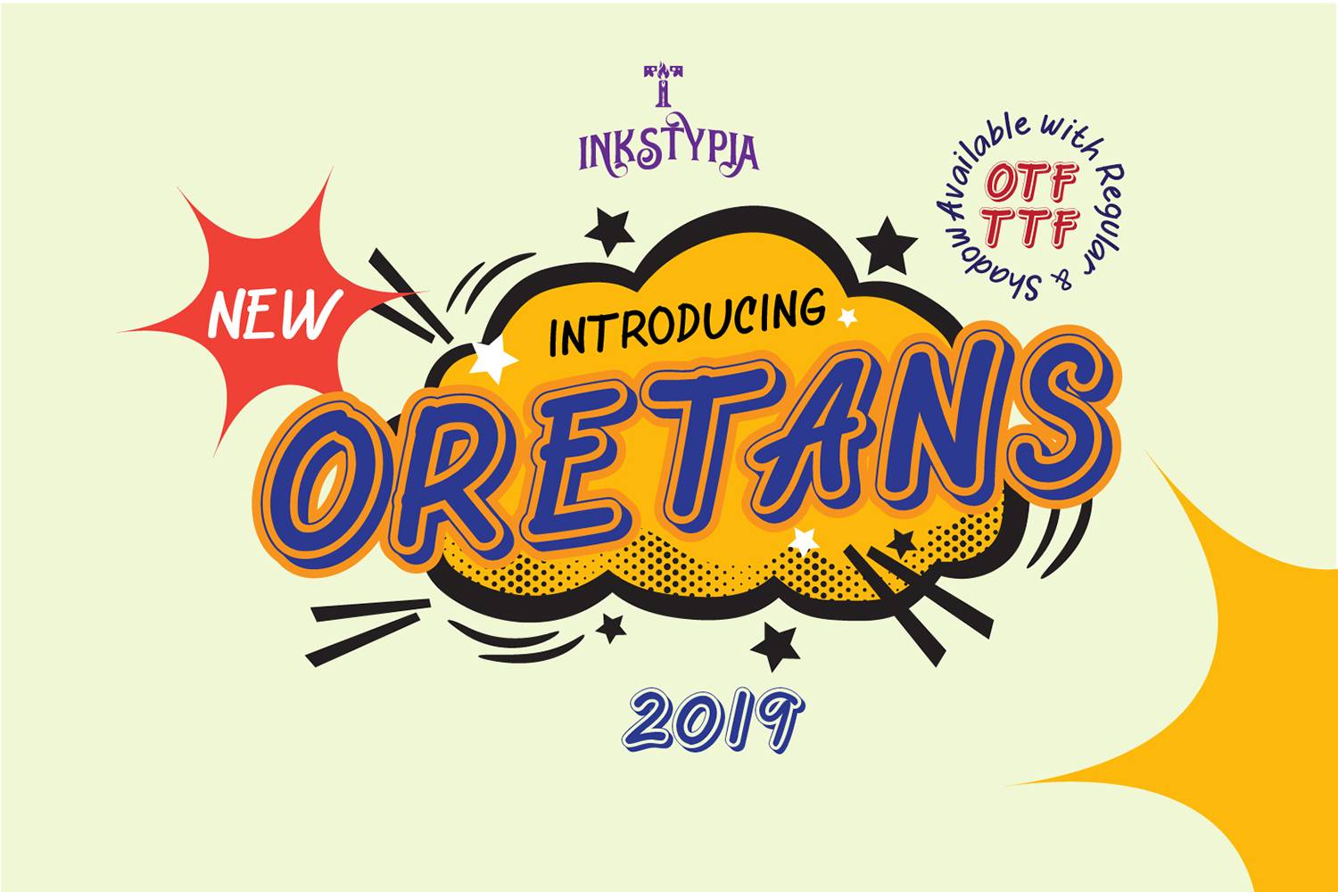 Oretans Font sample
