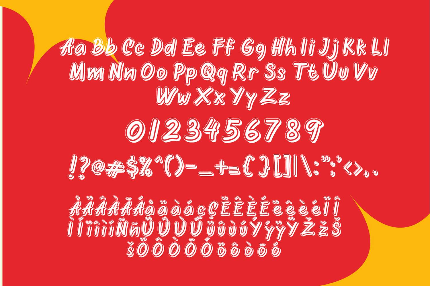 Oretans Font sample