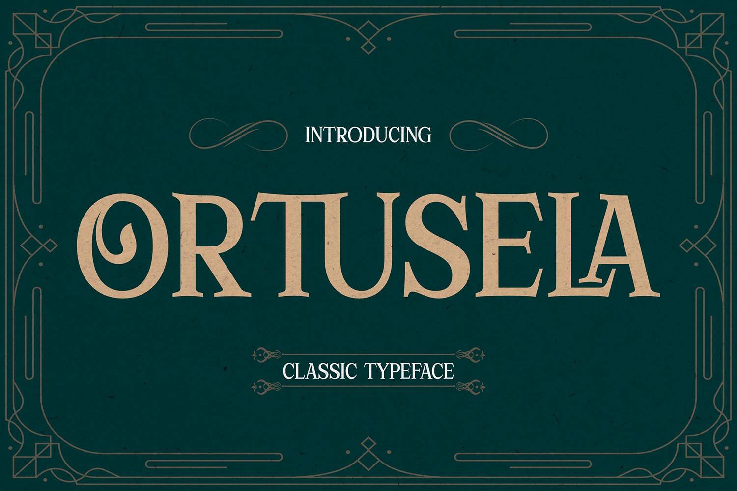 Ortusela Font sample