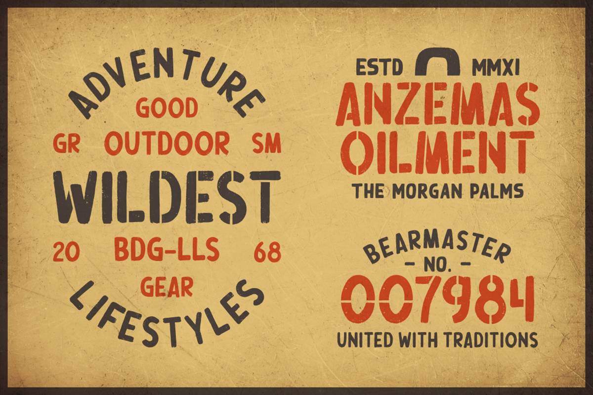 Ouders Font sample