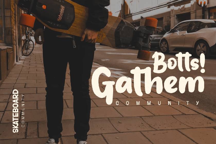 Outedis Font sample