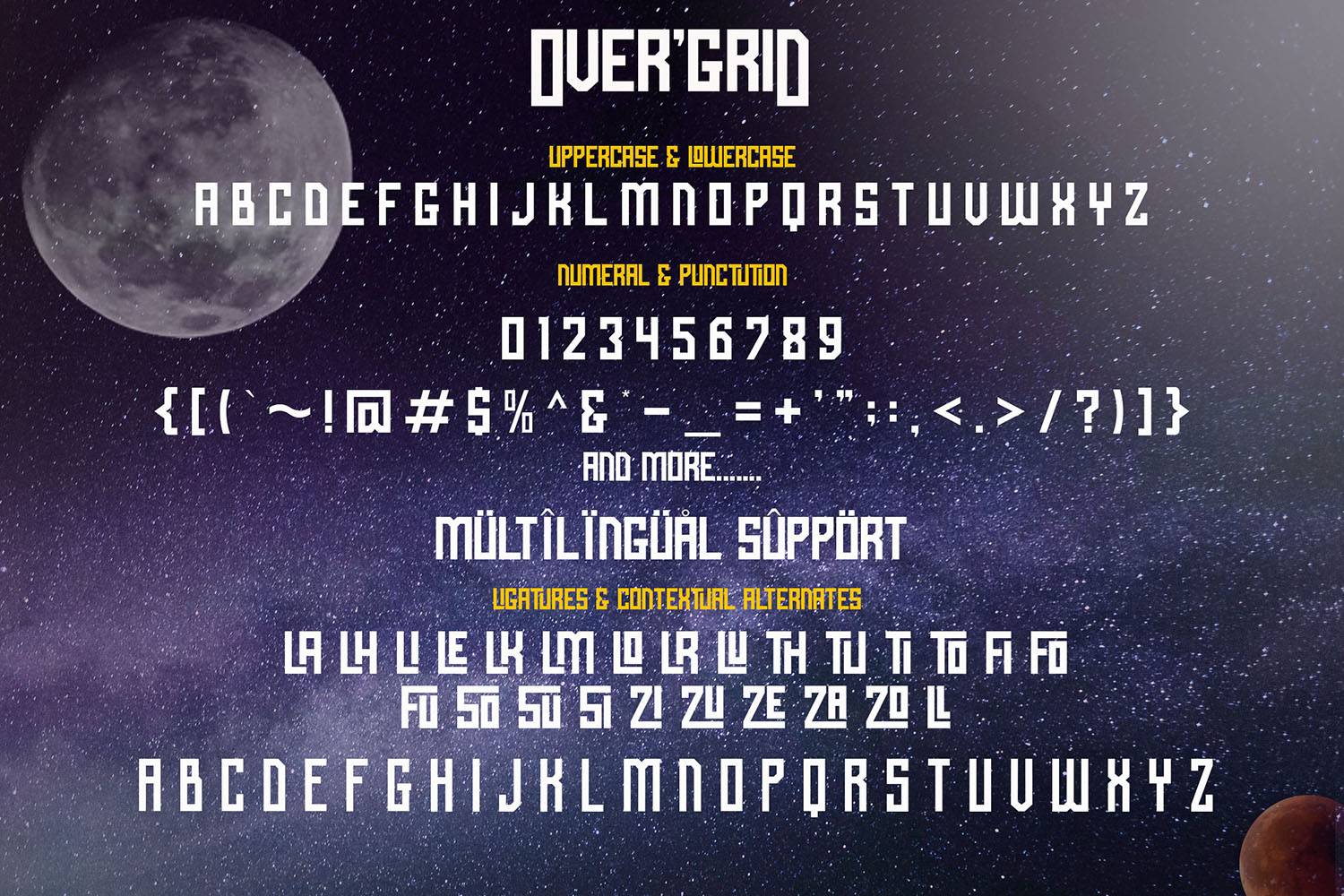 Over’grid Font sample