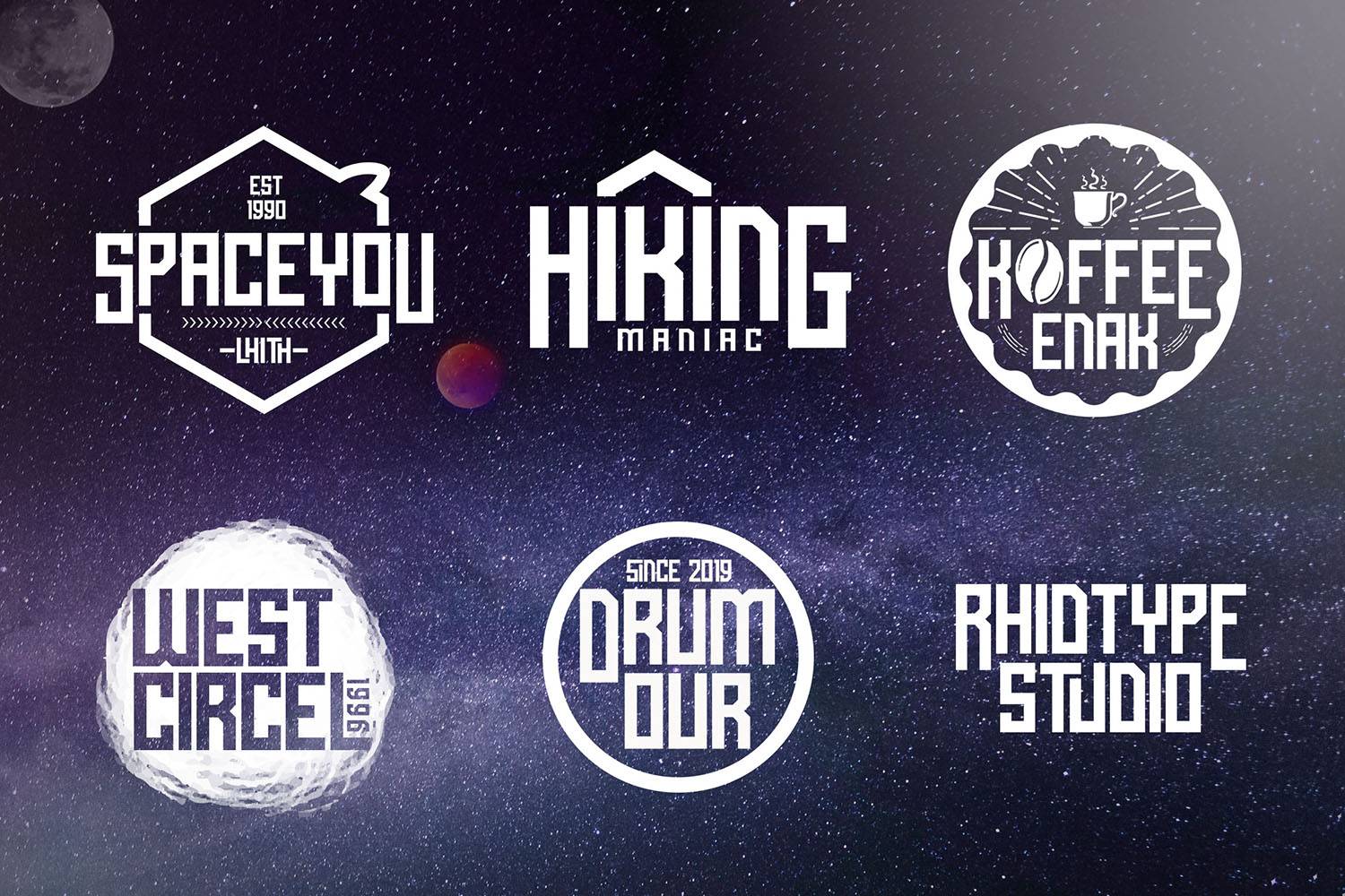 Over’grid Font sample