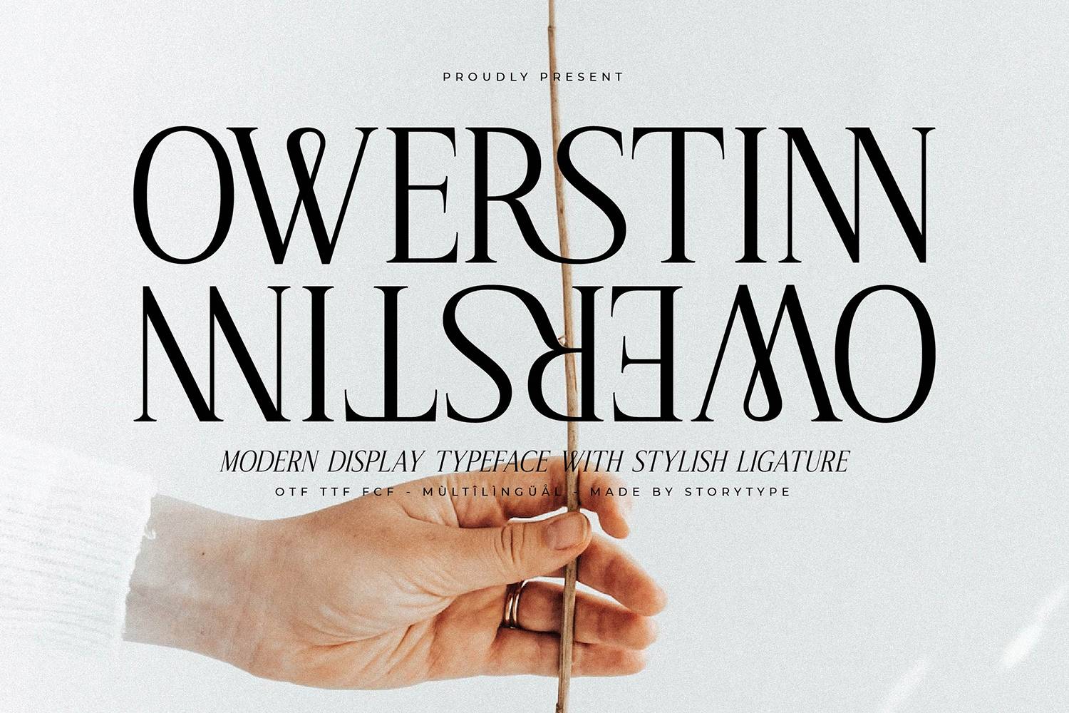 Owerstinn Font sample