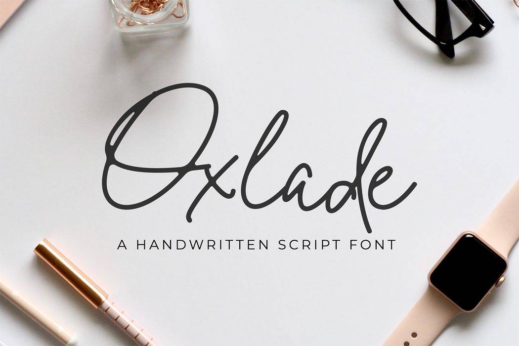 Oxlade Font sample