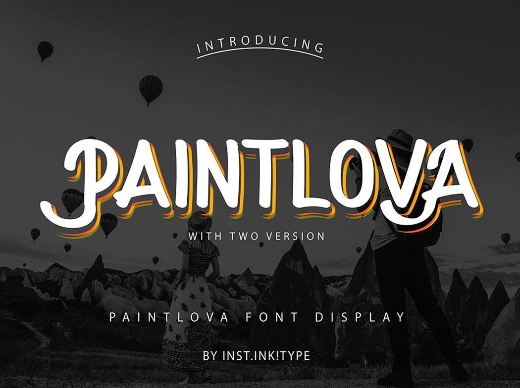 PaintLova Font sample