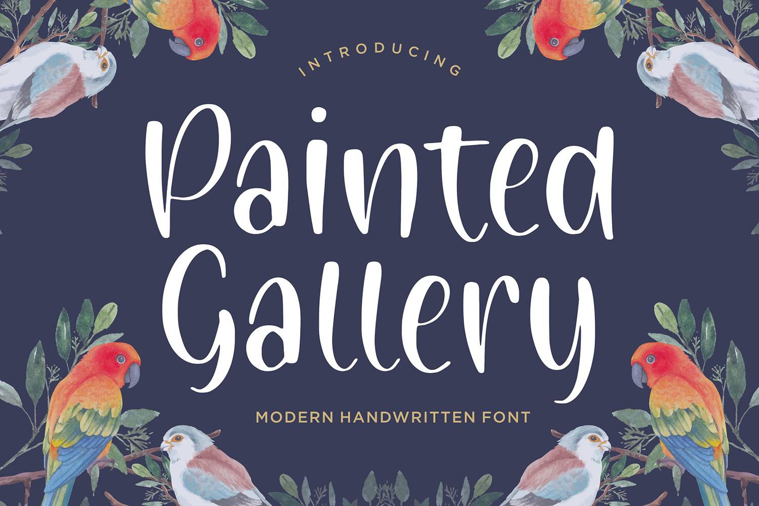 Painted Gallery Font sample