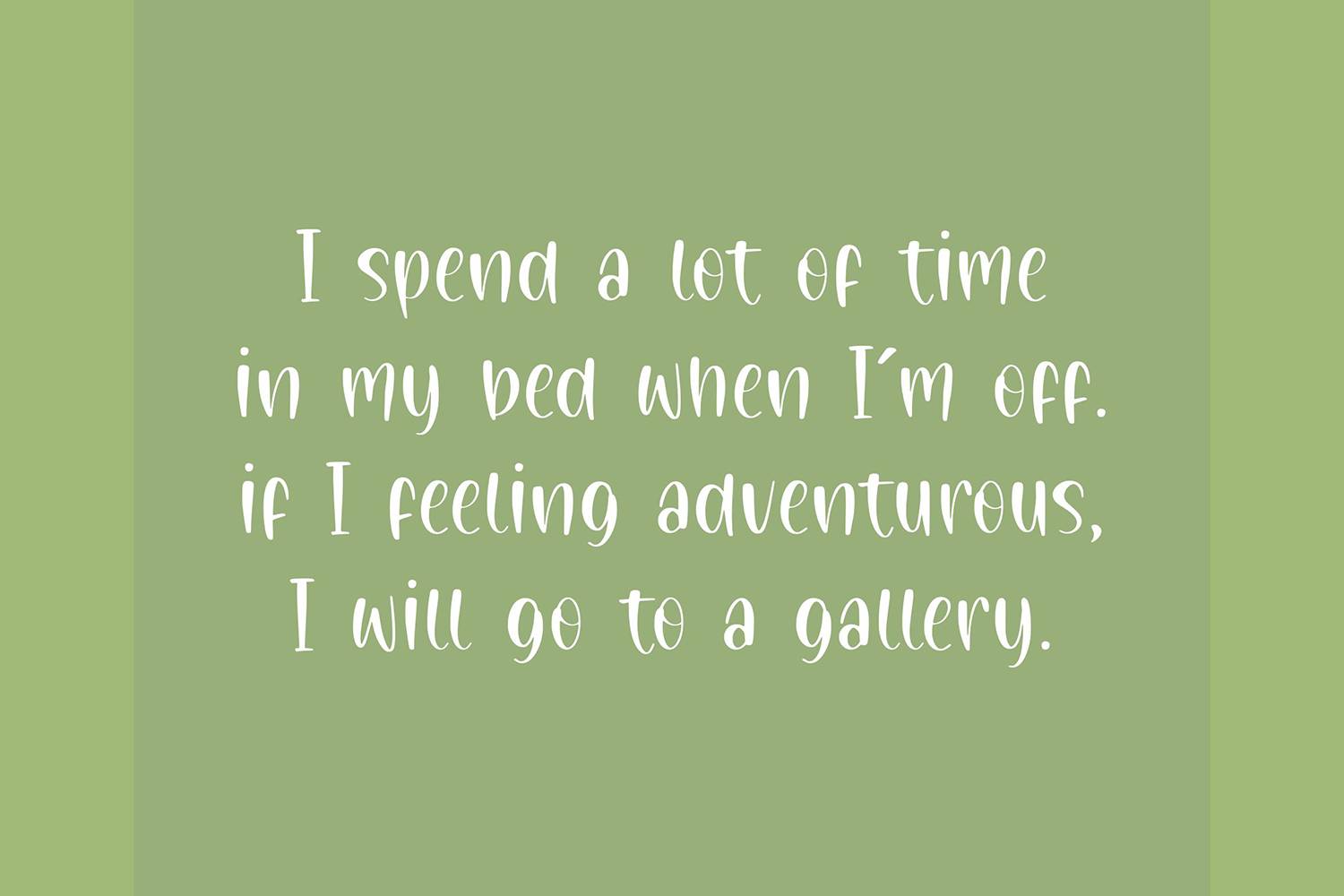 Painted Gallery Font sample