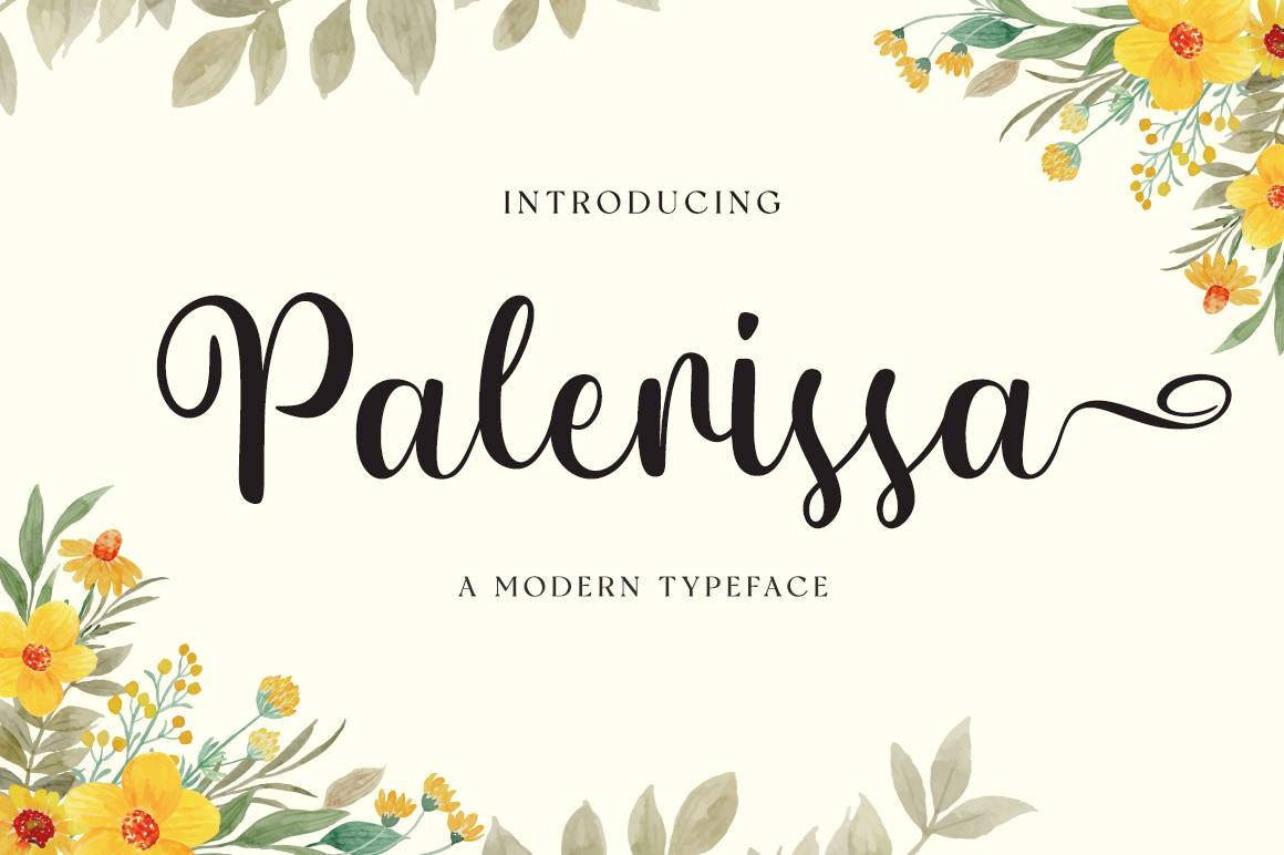 Palerissa Font sample