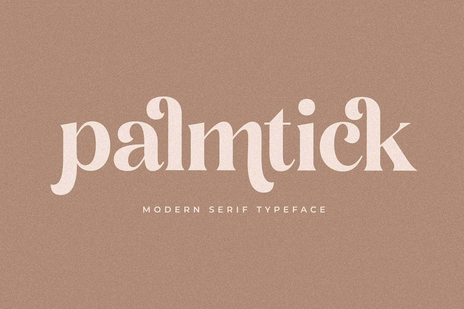 Palmtick Font sample