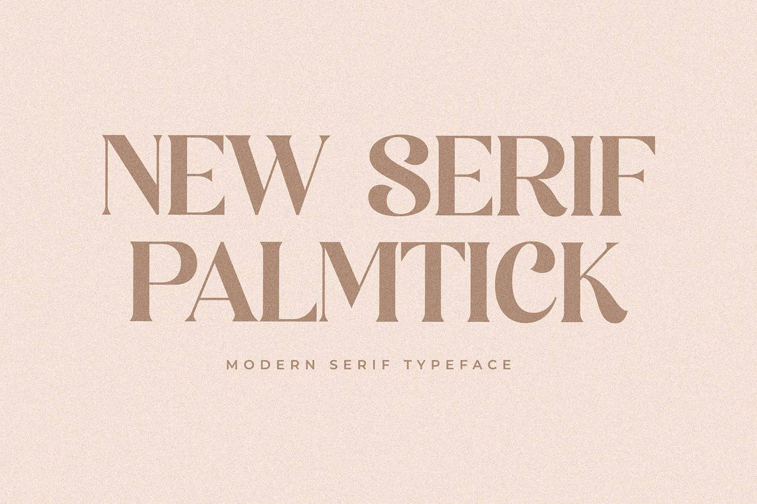 Palmtick Font sample