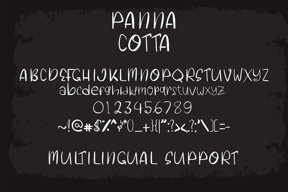 Panna Cotta Font sample