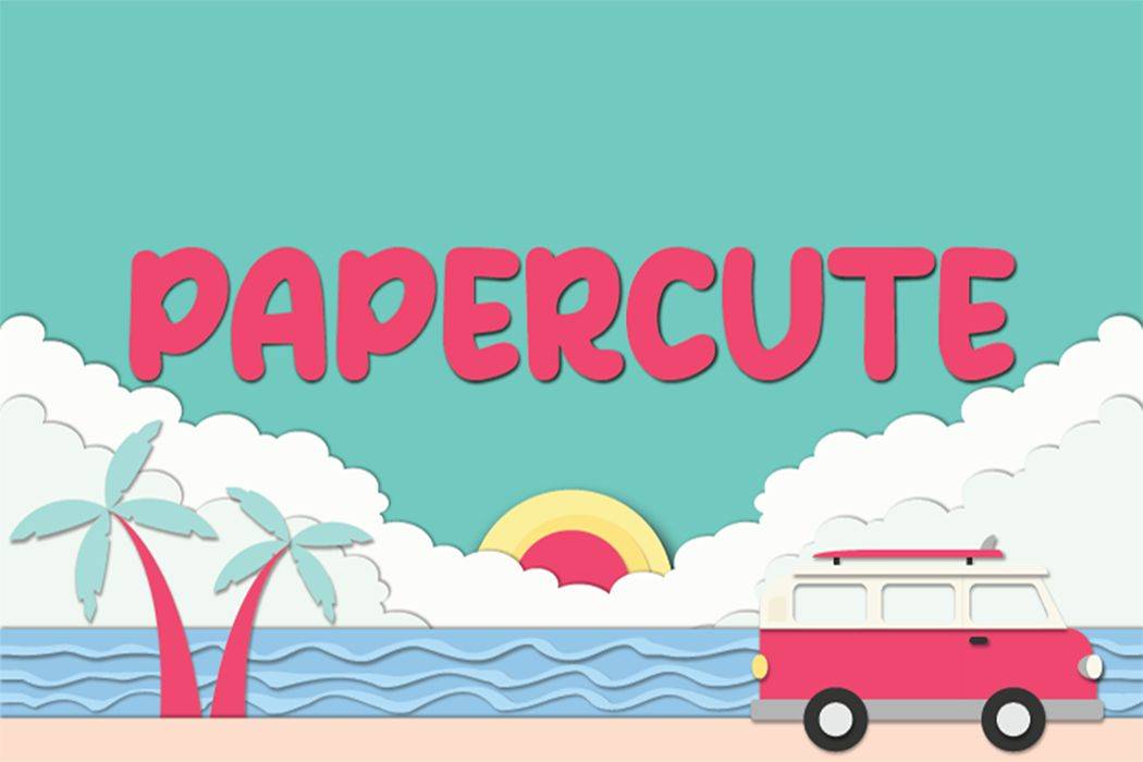Papercute Font sample