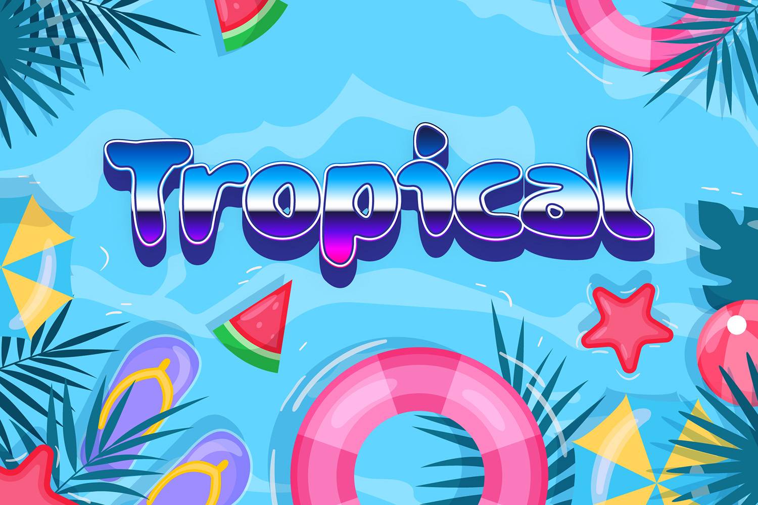 Paradiso Tropical Font sample