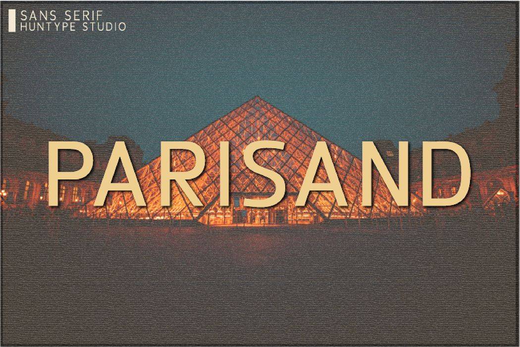 Parisand Font sample
