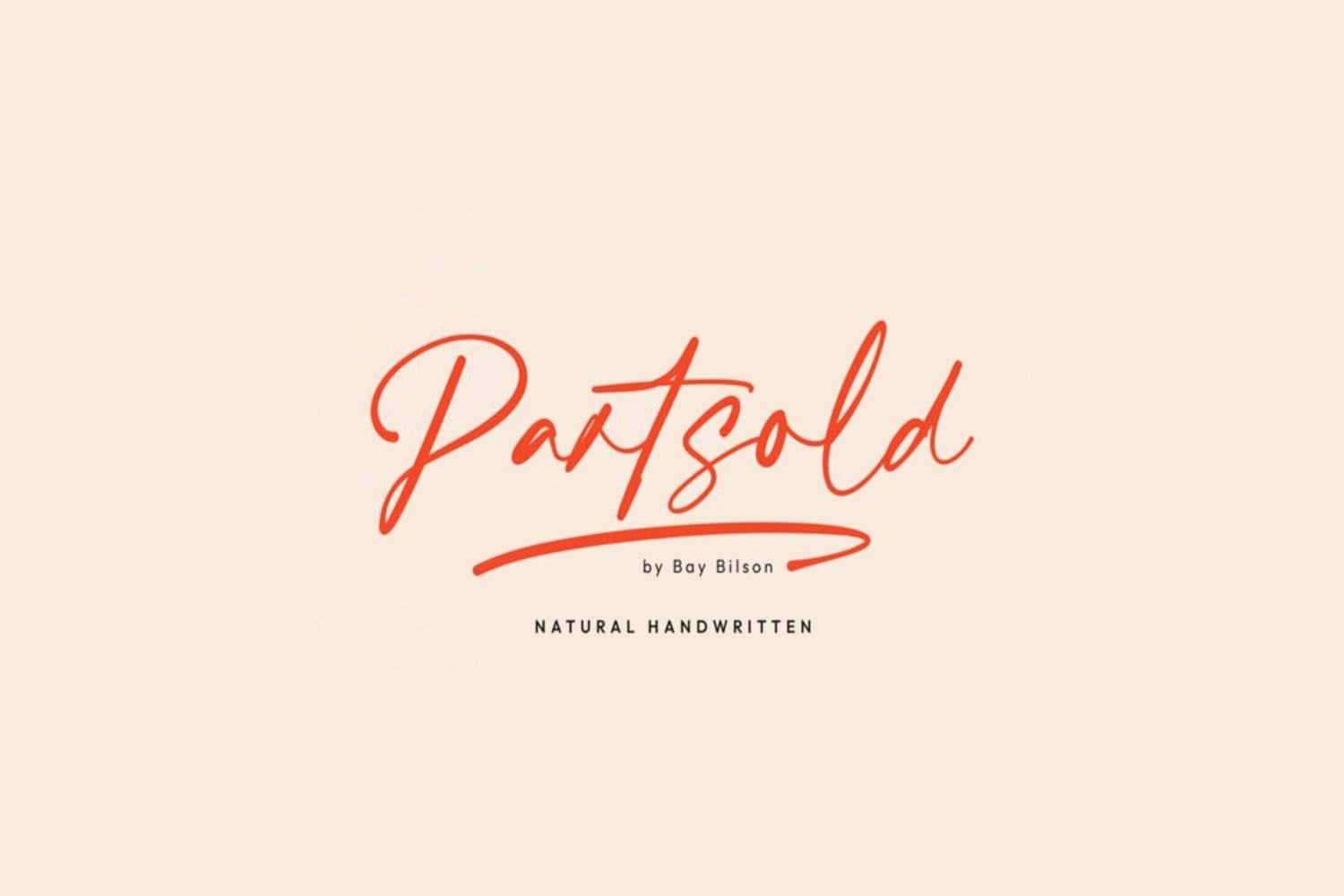Partsold Font sample