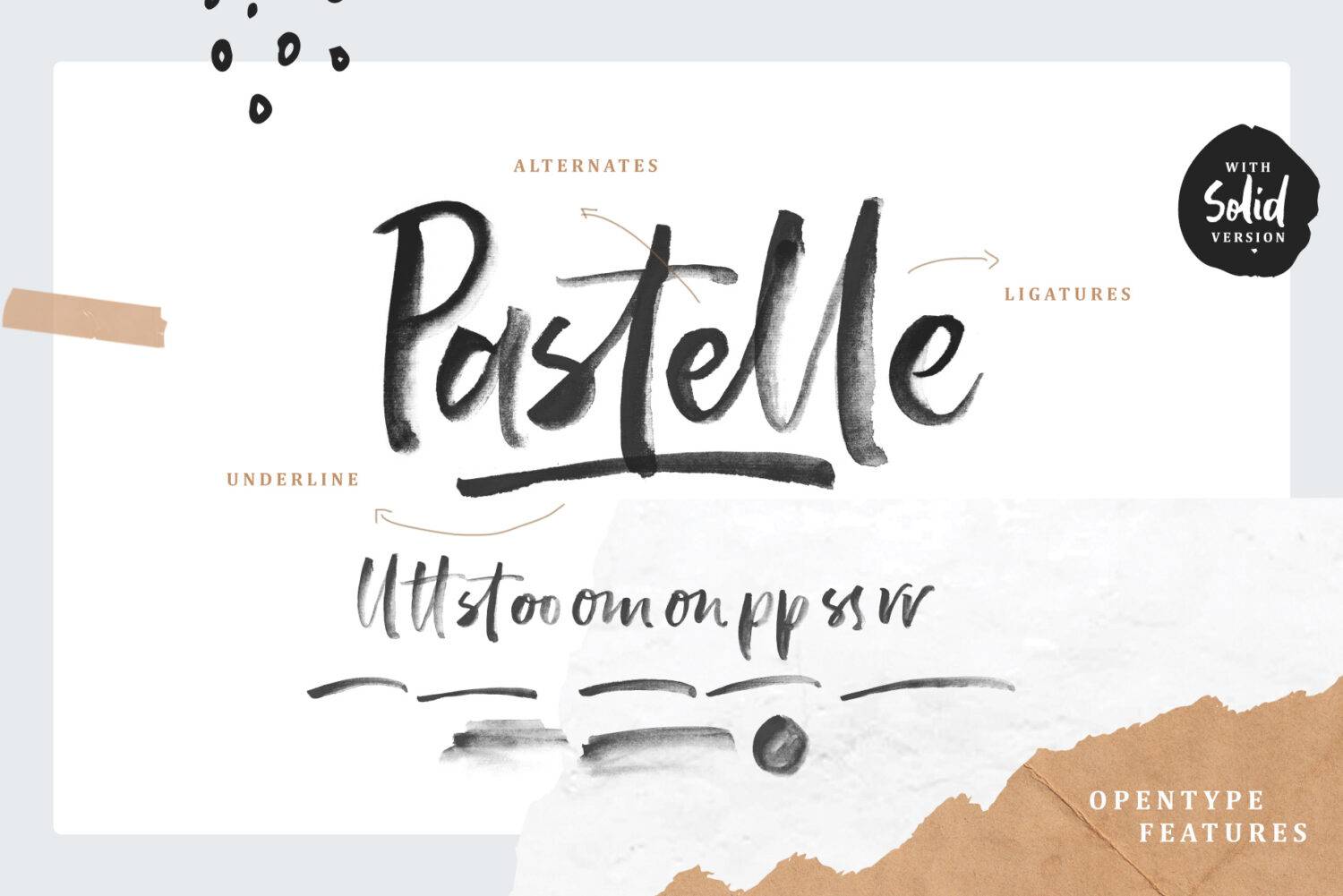 Pastelle Font sample