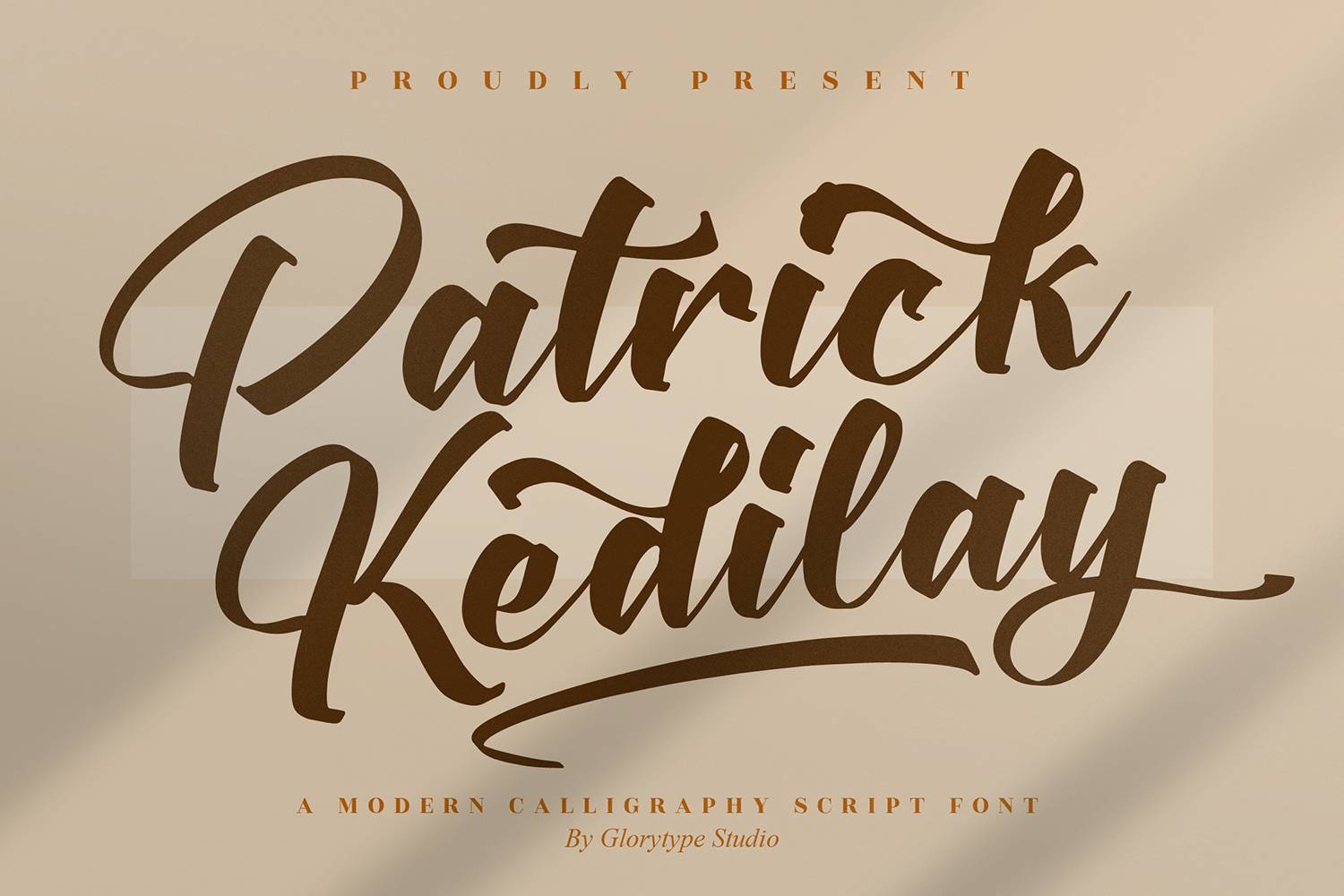 Patrick Kedilay Font sample