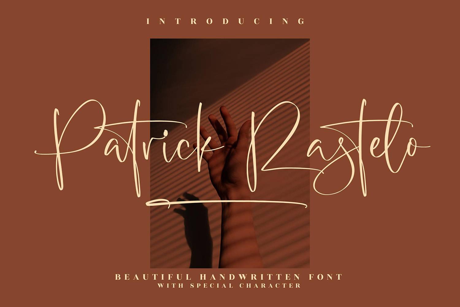Patrick Rastelo Font sample