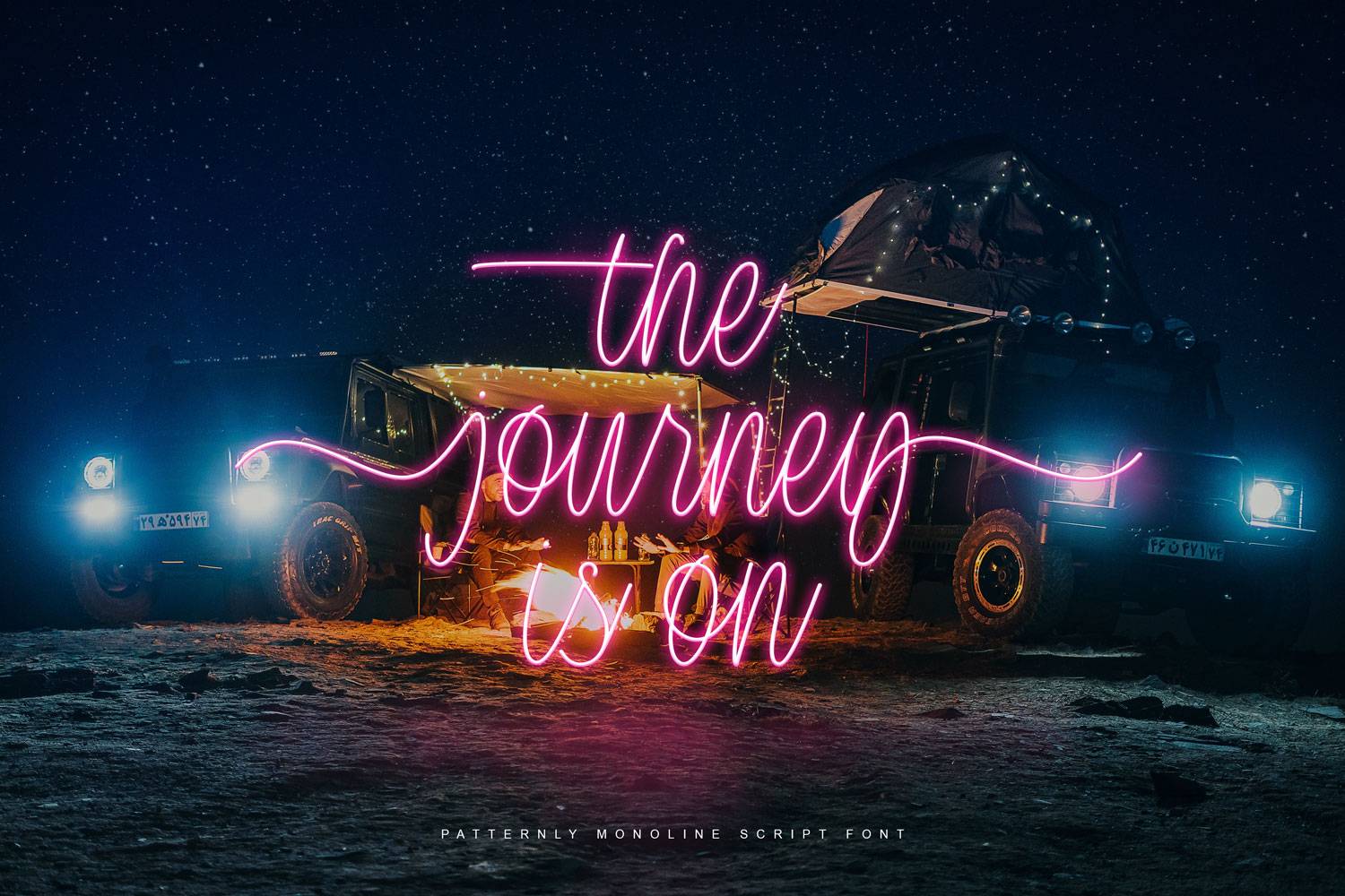 Patternly Font sample