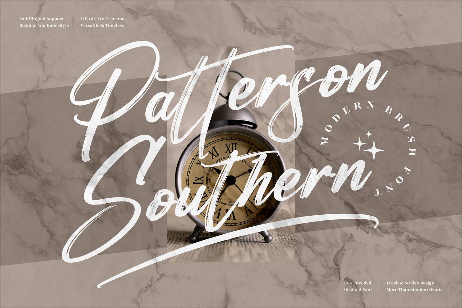 Patterson Southern Font sample