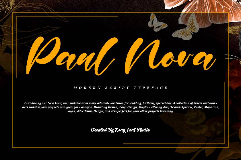 Paul Nora Font sample