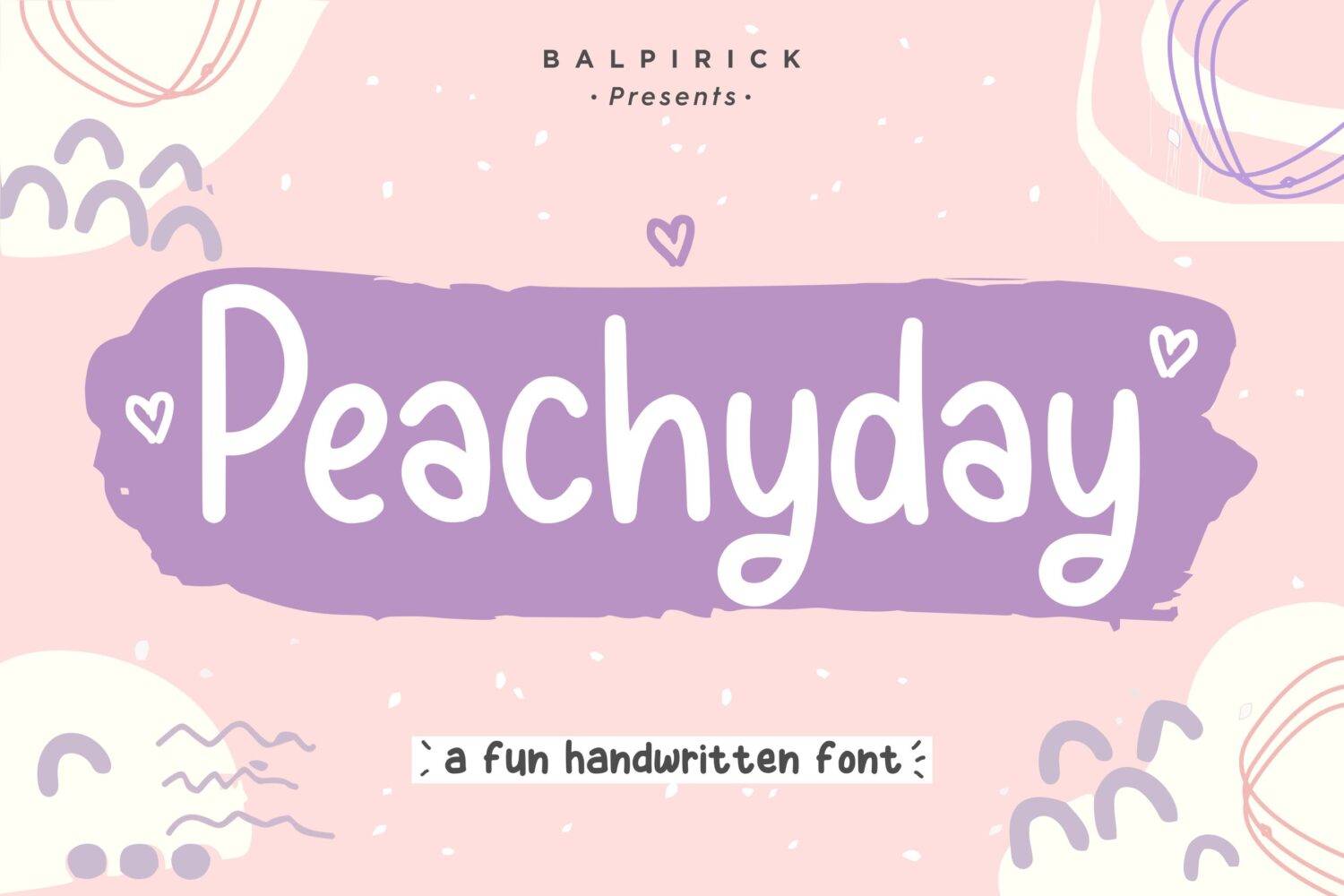 Peachyday Font sample