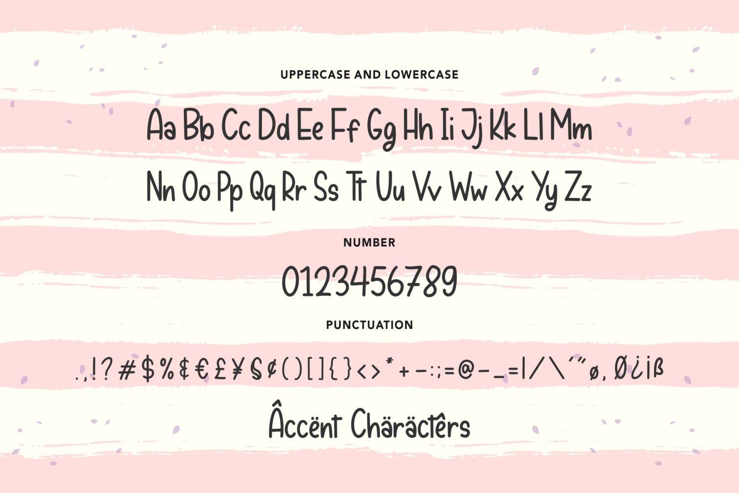 Peachyday Font sample