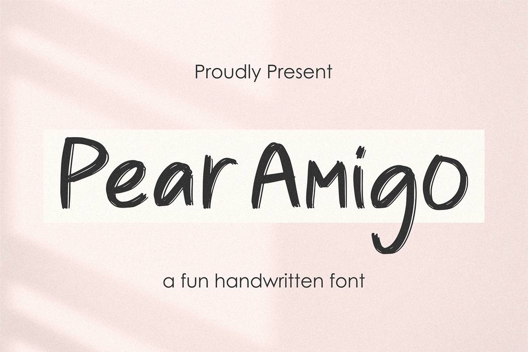 Pear Amigo Font sample