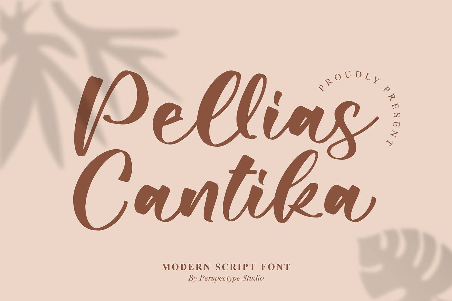 Pellias Cantika Font sample