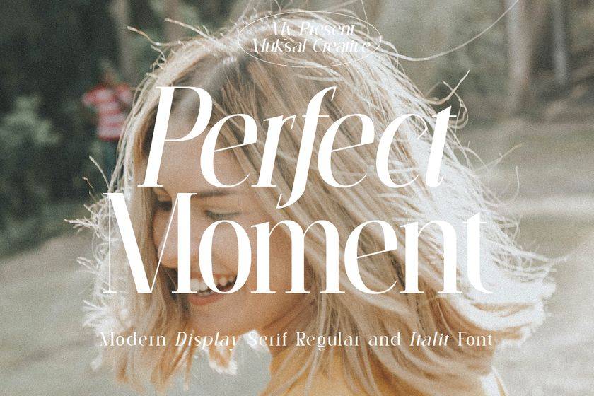 Perfect Moment Font sample
