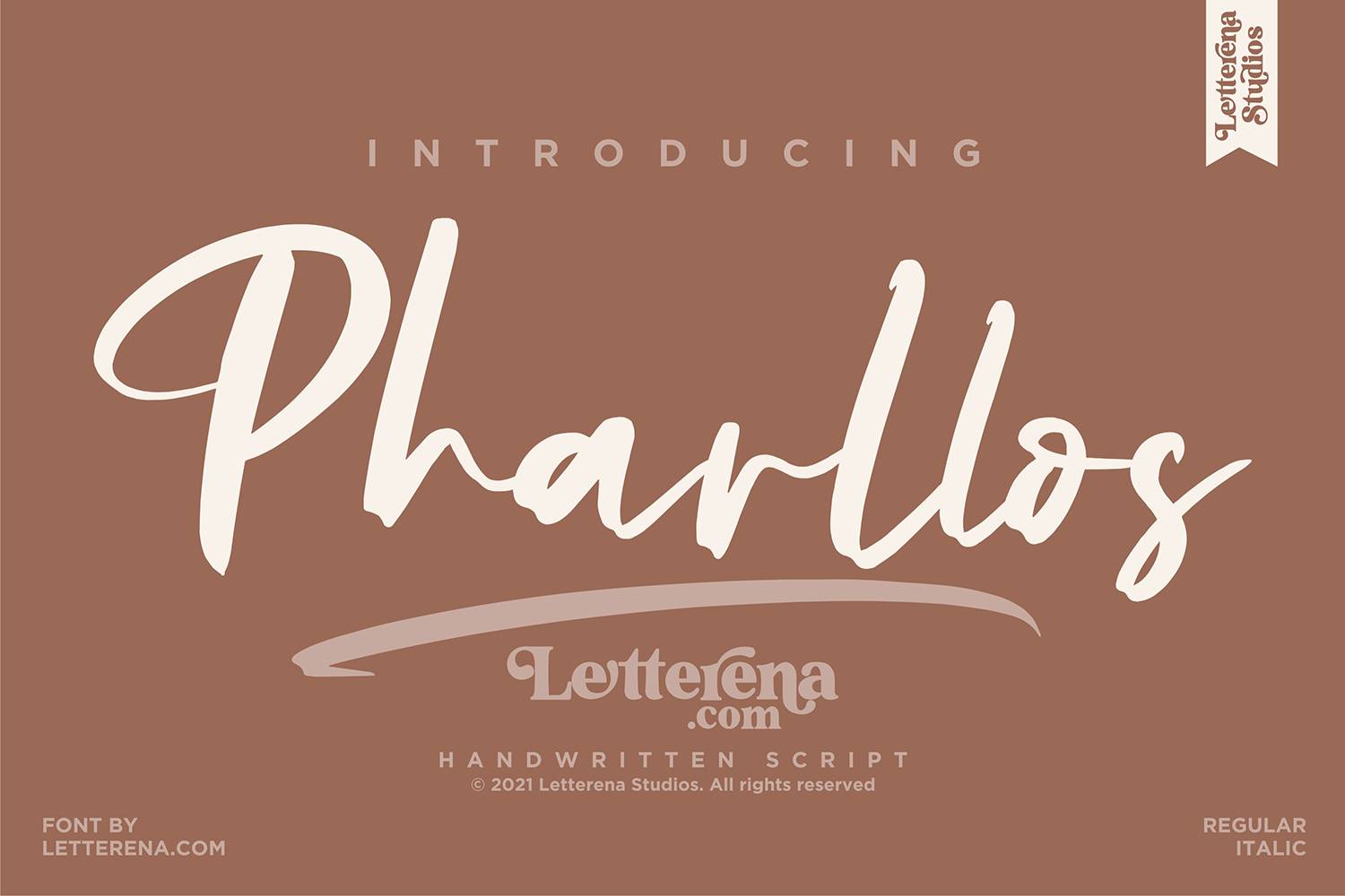 Pharllos Font sample