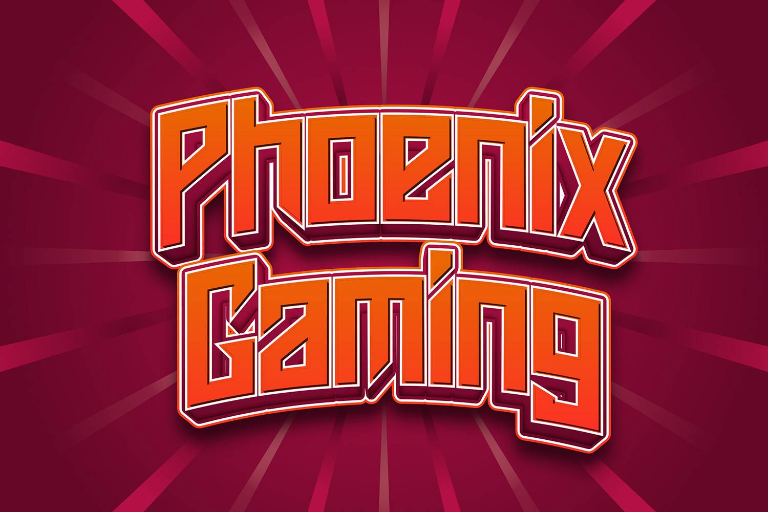 Phoenix Gaming Font sample