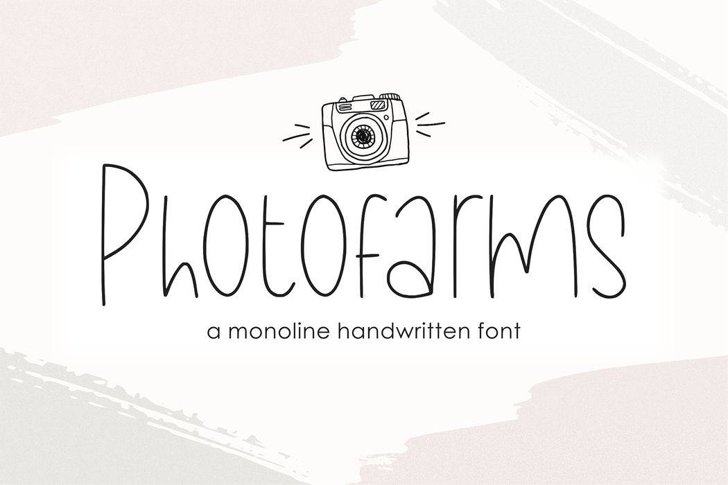 Photofarms Font sample