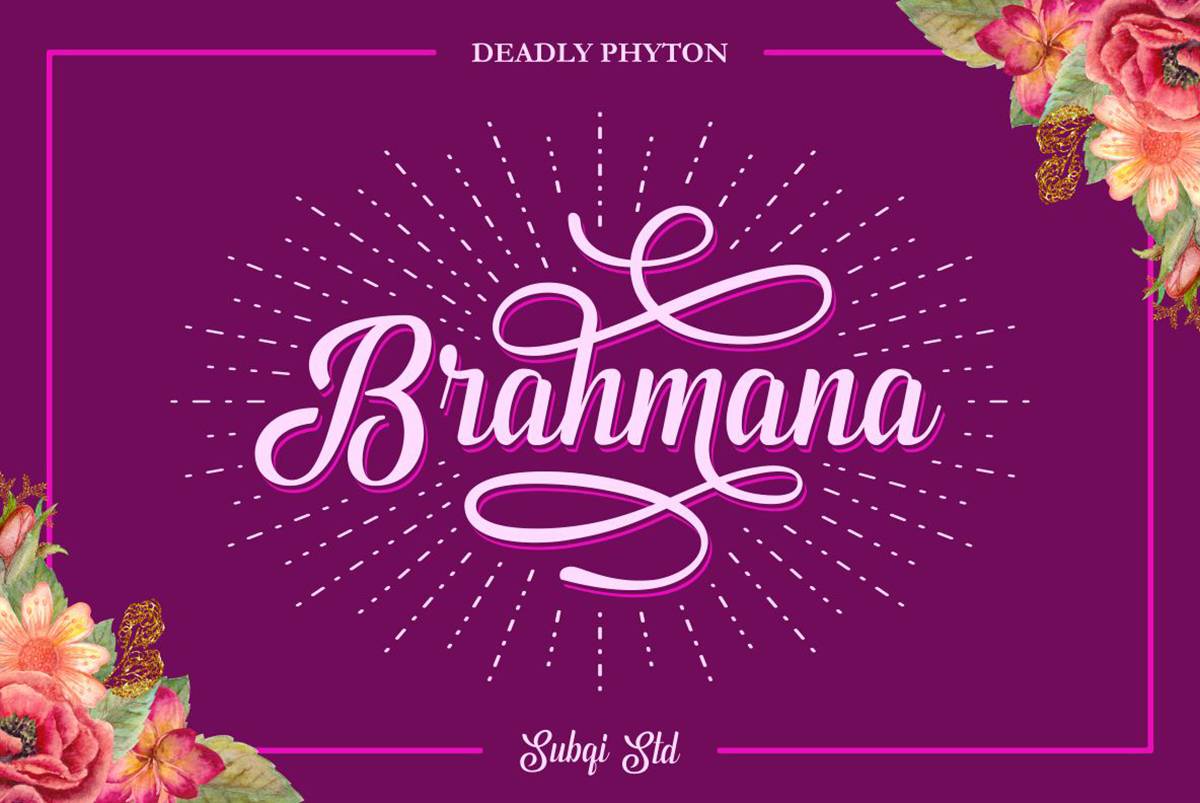 Phyton Combination Font sample