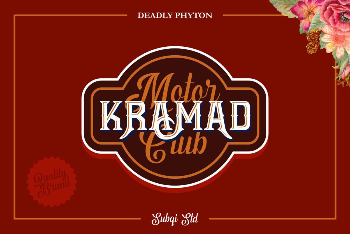 Phyton Combination Font sample