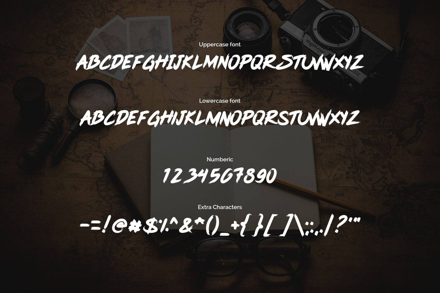 Pink Blue Font sample