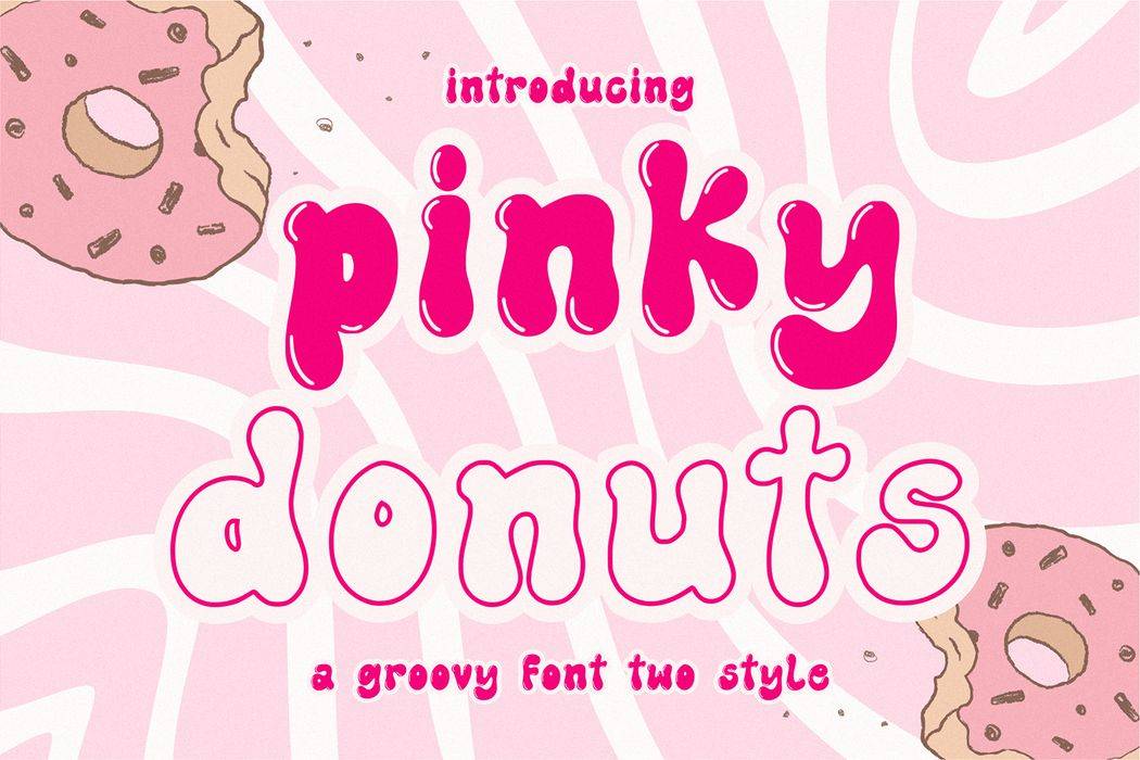 Pinky Donuts Font sample