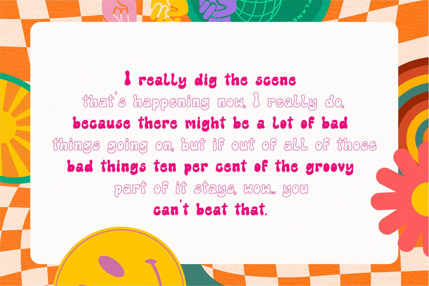 Pinky Donuts Font sample