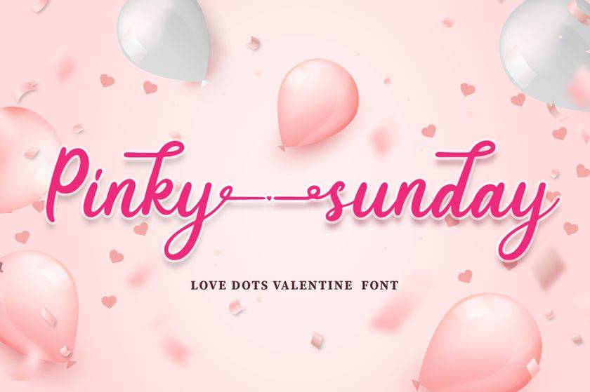 Pinky Sunday Font sample