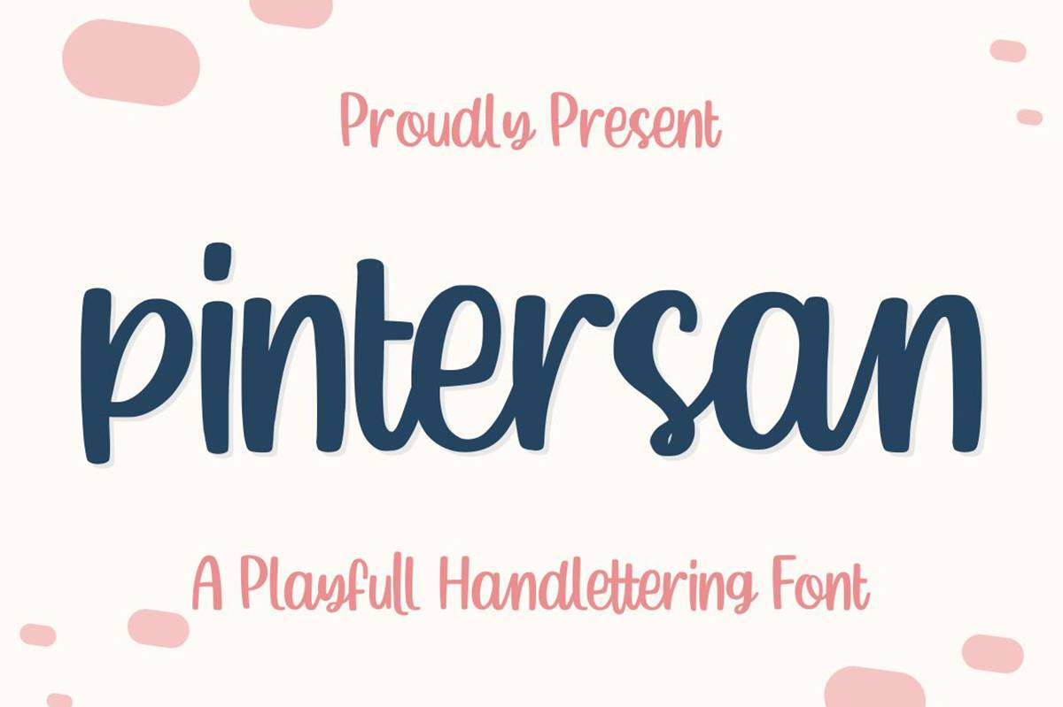 Pintersan Font sample