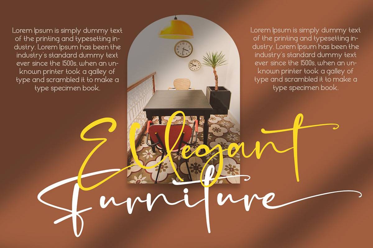 Pitchy Signature Font sample