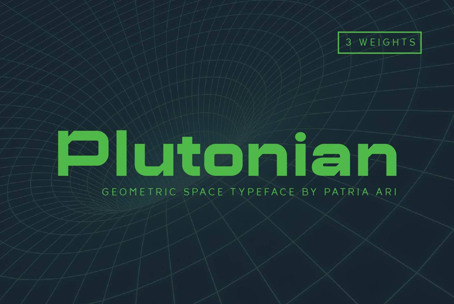 Plutonian Font sample